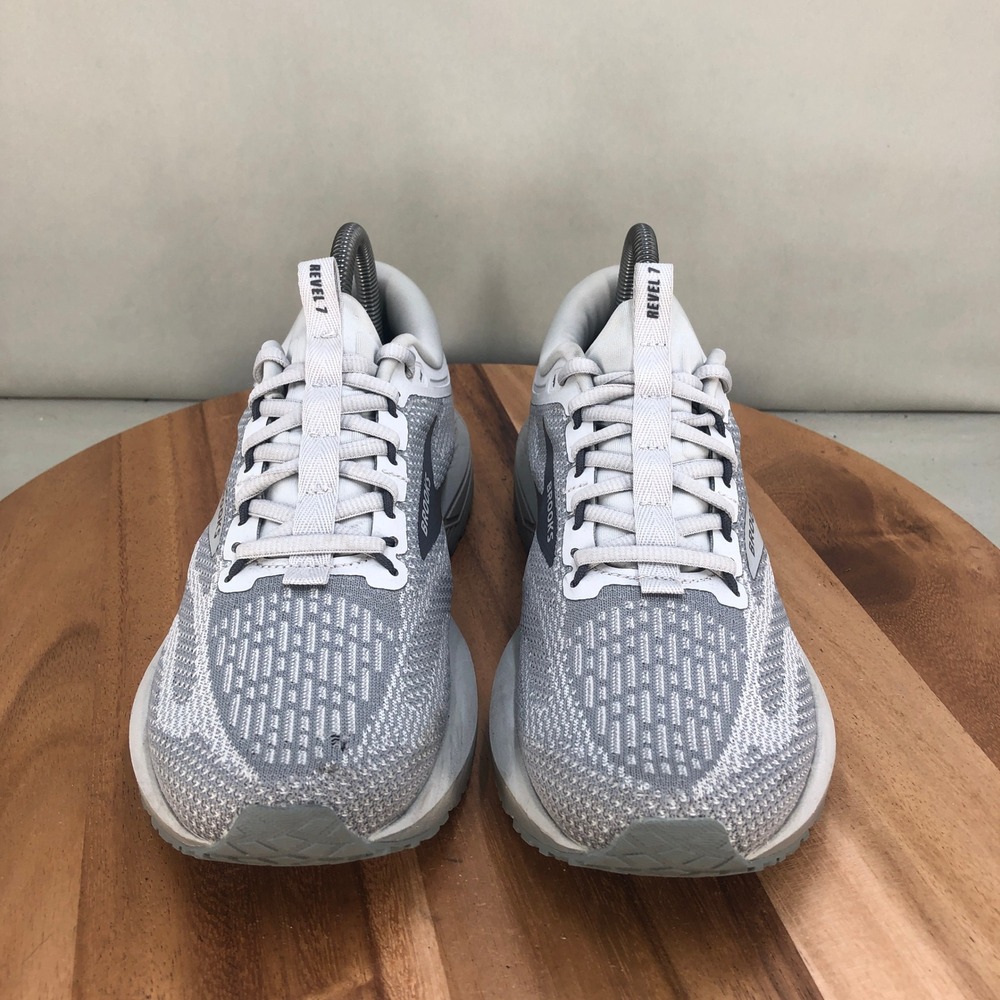 Brooks Revel 7 Womens Running Shoes Gray White 1204241B036 Size 8.5 Medium B - Picture 2 of 8